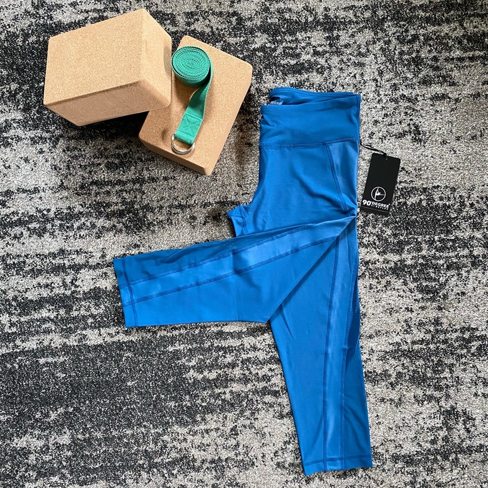 90 Degree By Reflex High Waisted Yoga Capri Pants